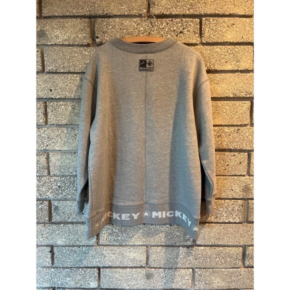 Vintage Disney Store Mickey Mouse Embroidered Gray Sweatshirt L - Picture 9 of 10